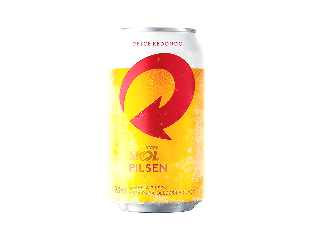 CERVEJA MÉDIA SKOL PILSEN LATA 350 ML (PCT 12 LT)